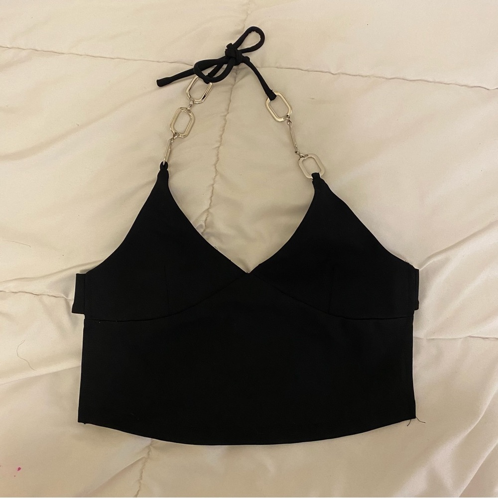 I Am Gia Halter Backless Top
